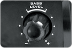 Adjustable bass level adjust knob