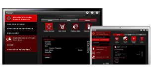 Sound BlasterAxx Control Panel software for PC and Mac