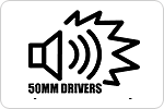 High resolution 50mm driver units