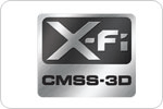 Surround sound from stereo music and moves with X-Fi CMSS-3D