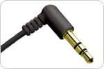 Clean transmission from gold-plated stereo mini plug 