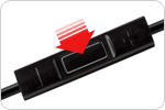 Convenient control with the in-line remote