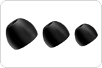 Soft silicone earbuds in 3 sizes