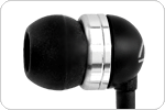In-ear design which reduces background noise