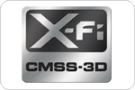 Get surround sound with X-Fi CMSS-3D