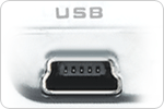 Convenient USB connection