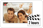Record up to 2 hours worth of videos