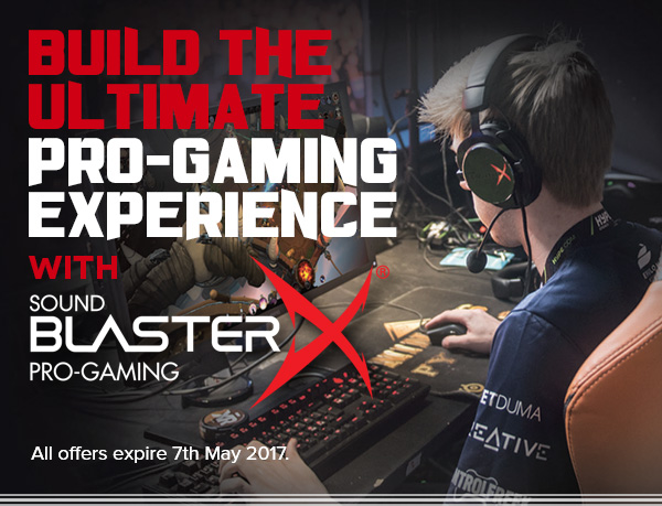 Build the Ultimate Pro-Gaming Experience with Sound BlasterX