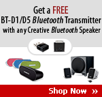 Get a FREE BT-D1/D5 Bluetooth Transmitter with any Bluetooth Speaker