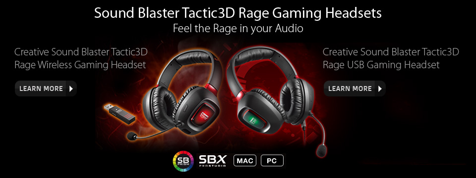 Tactic3D Rage Gaming Headsets - Feel the Rage in your Audio