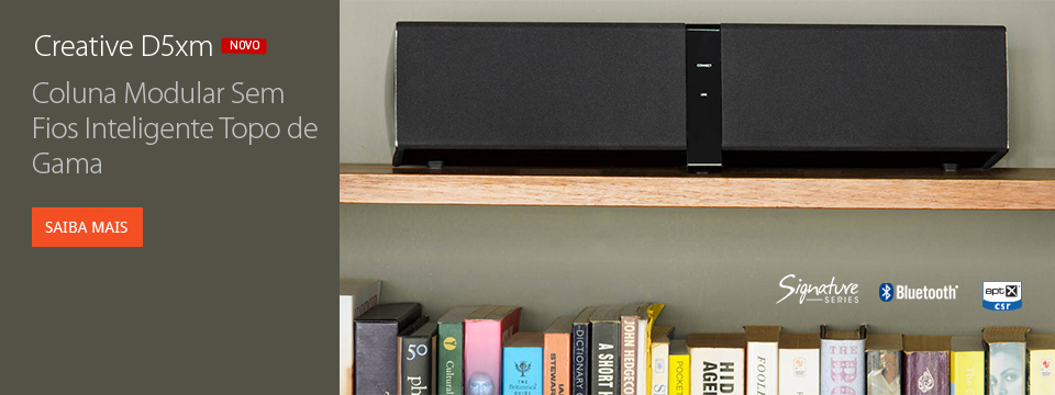 Creative D5xm - COLUNA MODULAR SEM FIOS INTELIGENTE TOPO DE GAMA