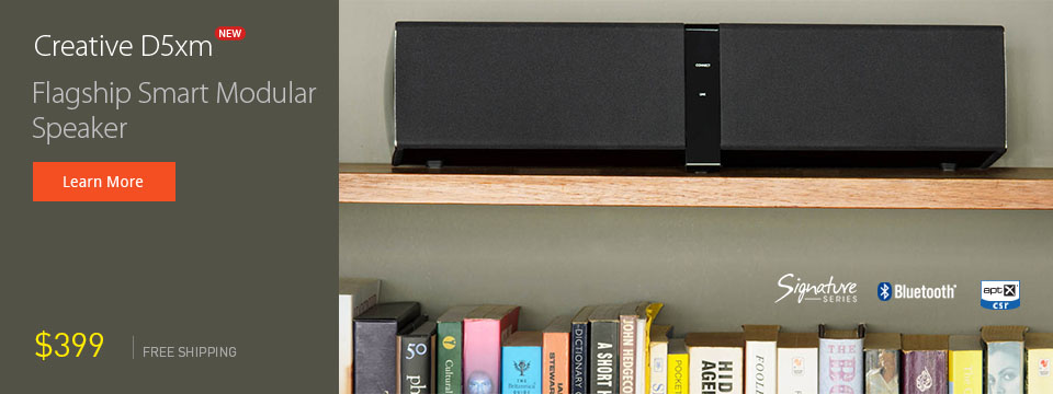 Creative D5xm - Flagship smart modular wireless speaker