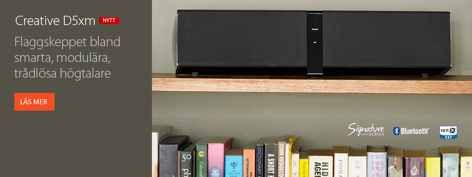 Creative D5xm - FLAGGSKEPPET BLAND SMARTA, MODUL�RA, TR�DL�SA H�GTALARE