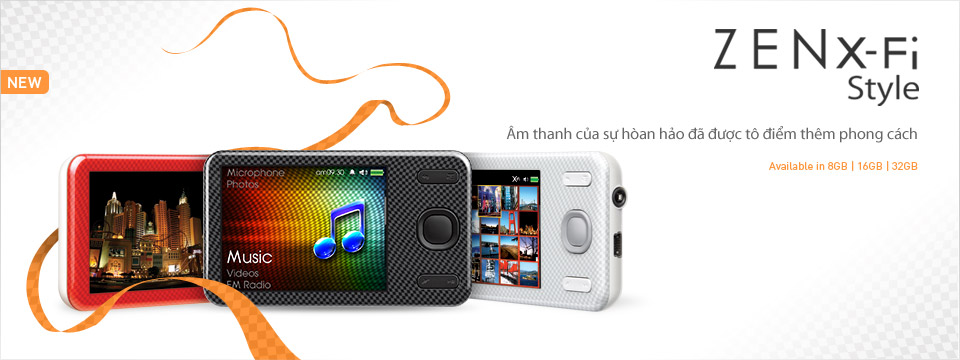 ZEN X-Fi Style - Âm thanh của sự hòan hảo đã được tô điểm thêm phong cách