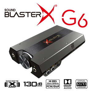 メディア アラート］Sound BlasterX G6 最新ファームウェア リリースの 