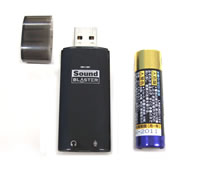 Play!と乾電池の大きさ比較