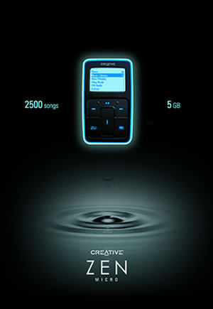 Creative Zen Micro 5GB発売のお知らせ