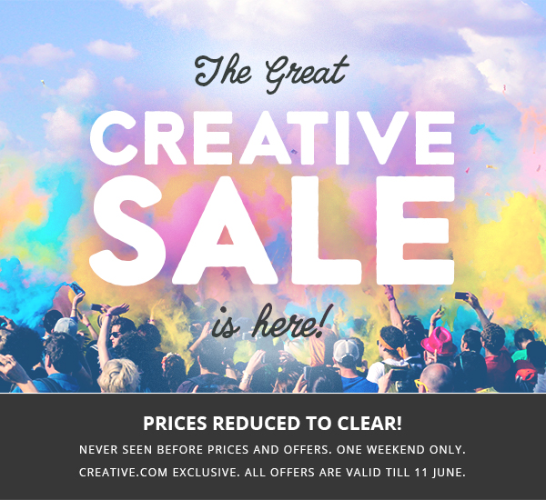 The Great Creative Sale is Here!