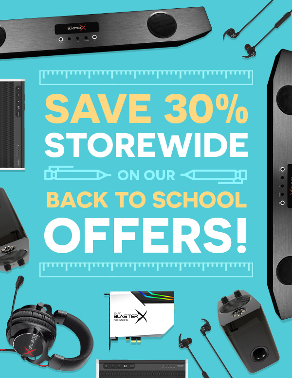 Save 30% storewide on our Back to school offers!