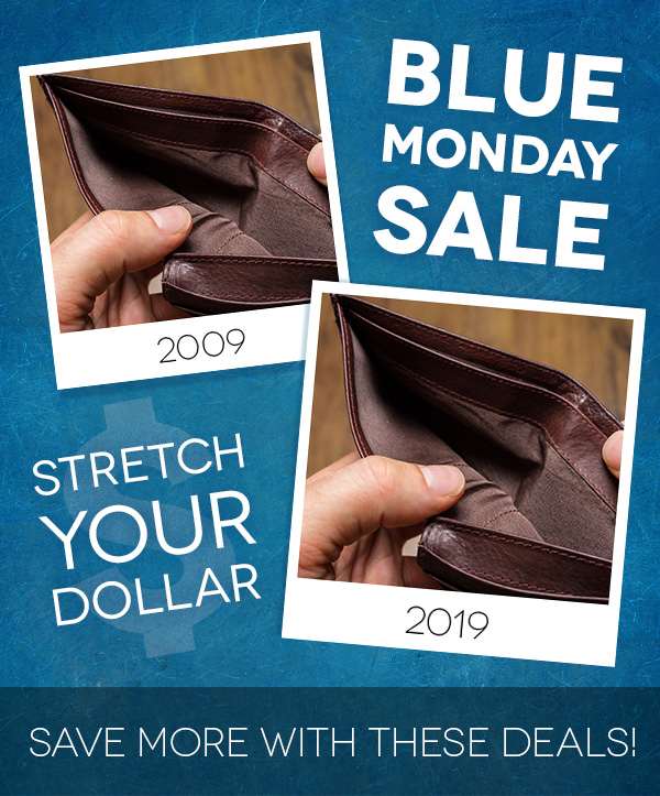 BLUE MONDAY SALE