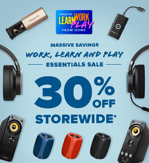 WORK, LEARN AND PLAY ESSENTIALS SALE