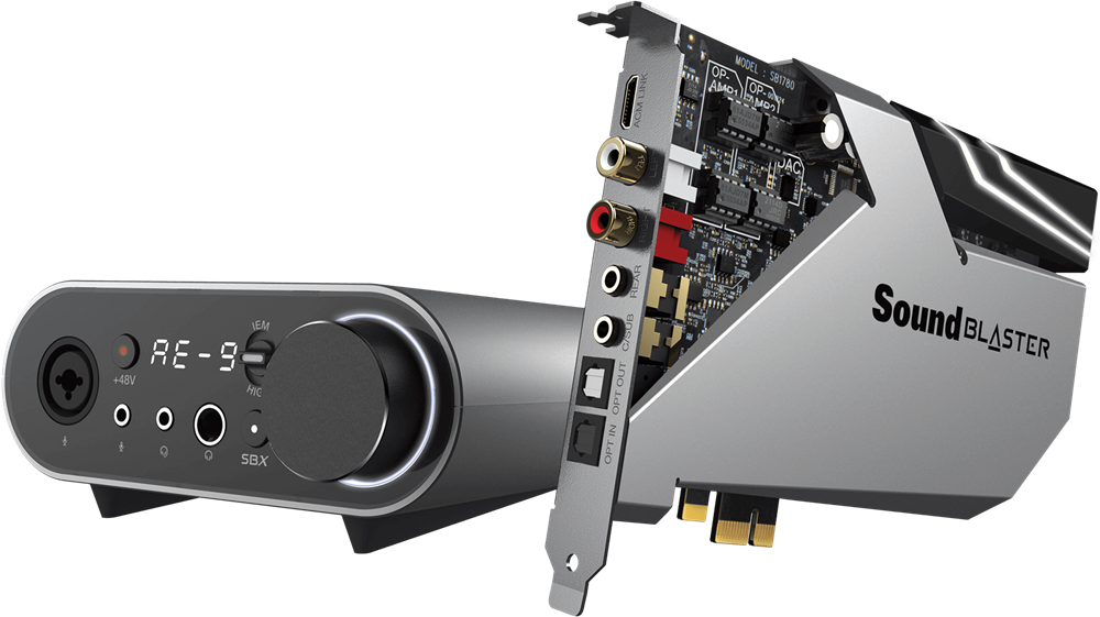 Sound Blaster AE-9 - XAMP ヘッドホン バイアンプ搭載の高性能ACMを