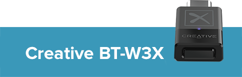 Creative BT-W5 Smart Bluetooth 5.3 Audio Transmitter with aptX 