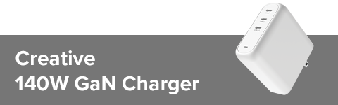 Cargador GaN cuádruple Quick Charge y Power Delivery 100 W